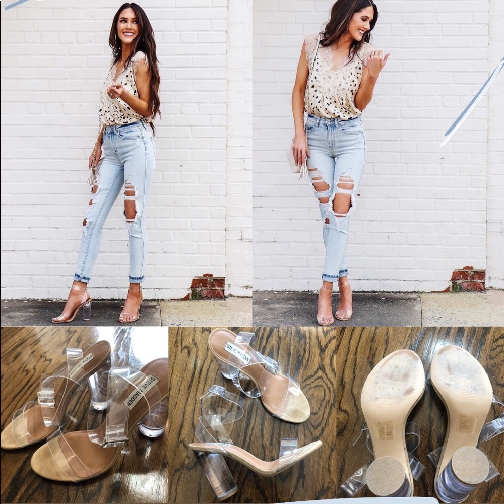 Steve Madden Clear heels